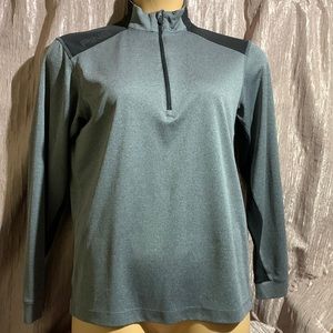 PING Sensor  Cool Men's Shirt S Activewear 1/4 Zip Long Sleeve Gray Black